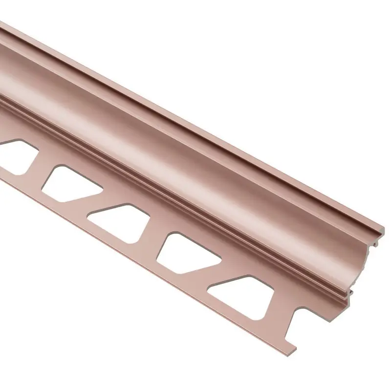 Schluter - DILEX-AHK Cove-Shaped Profile with 3/8" (10 mm) Radius - Aluminum Anodized Matte Copper 3/8" x 8' 2-1/2"