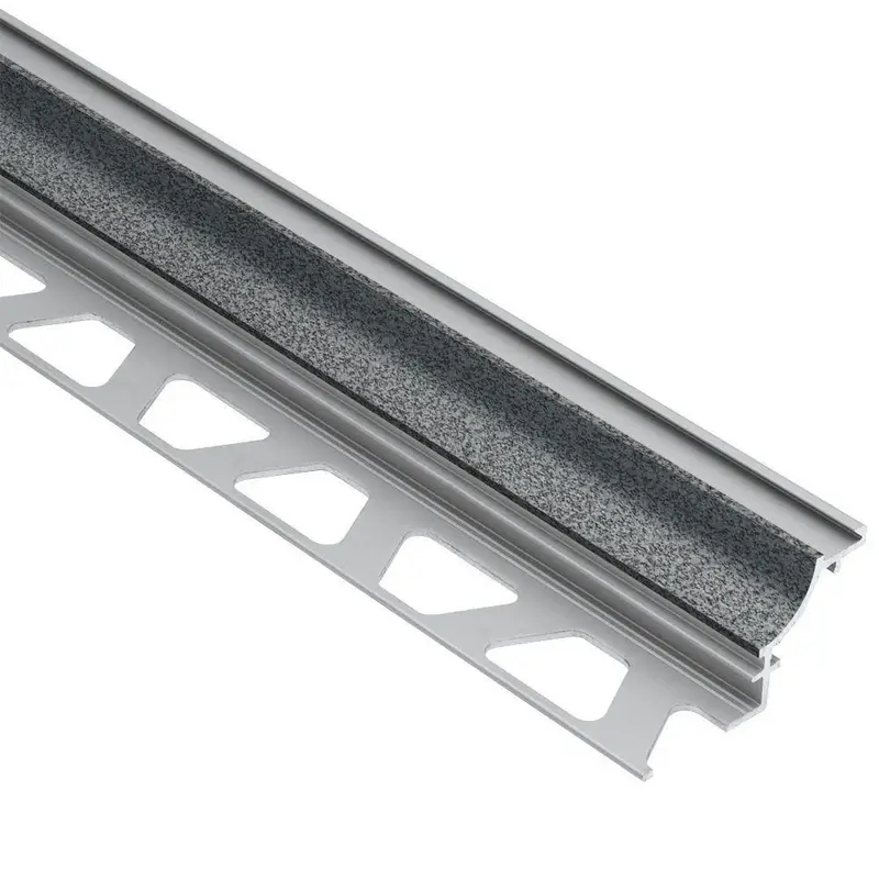 Schluter - DILEX-AHK Cove-Shaped Profile with 3/8" (10 mm) Radius - Aluminum Pewter 3/8" x 8' 2-1/2"