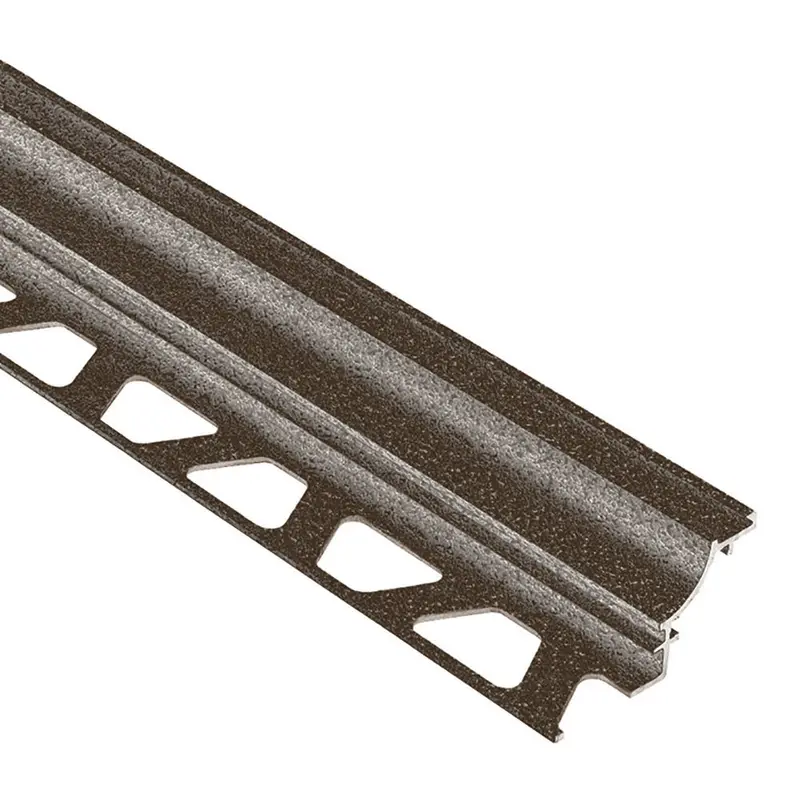 Schluter DILEX-AHK Cove-Shaped Profile with 3/8" Radius Aluminum Light Anthracite 3/8" (10 mm) x 8' 2-1/2"