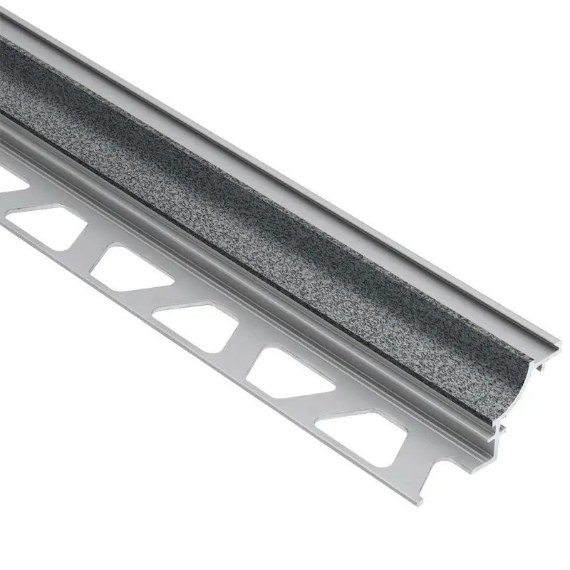 Schluter DILEX-AHK Cove-Shaped Profile with 3/8" Radius Aluminum Pewter 9/16" (15 mm) x 8' 2-1/2"