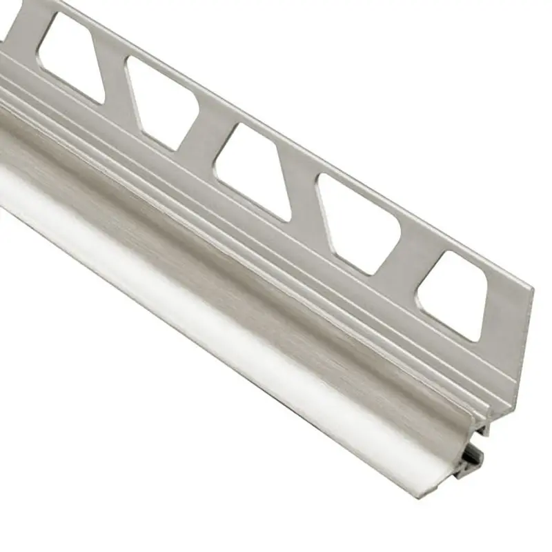 Schluter - DILEX-AHKA Cove-Shaped Profile with 3/8" (10 mm) Radius - Aluminum Anodized Brushed Nickel 3/8" x 8' 2-1/2"