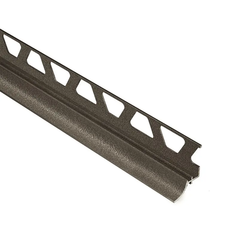 Schluter - DILEX-AHKA Cove-Shaped Profile with 3/8" (10 mm) Radius - Aluminum Dark Anthracite 3/8" x 8' 2-1/2"
