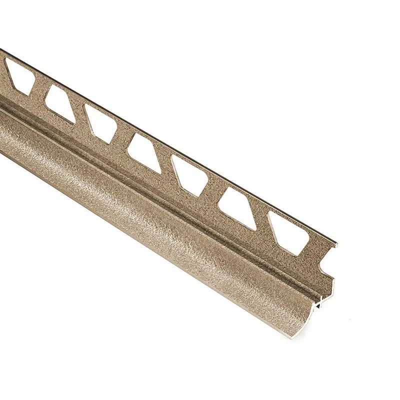 Schluter DILEX-AHKA Cove-Shaped Profile with 3/8" Radius Anodized Aluminum Beige 1/2" (12.5 mm) x 8' 2-1/2"