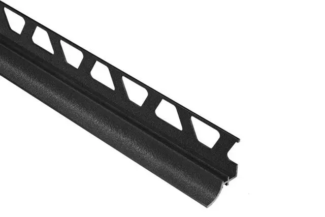 Schluter DILEX-AHKA Cove-Shaped Profile with 3/8" Radius Anodized Aluminum Matte Black 5/16" (8 mm) x 8' 2-1/2"