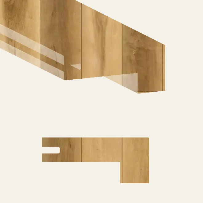 Richmond Luxury Vinyl Vinyl Omega Natural Maple Flush Square Stair Nose 47"