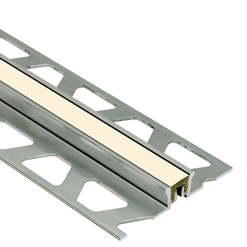 Schluter DILEX-KSN Surface Movement Joint Profile with 7/16" Sand Pebble Insert Aluminum 7/16" (11 mm) x 8' 2-1/2"