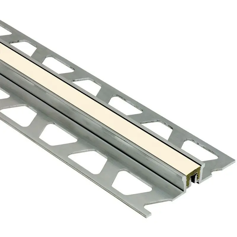 Schluter DILEX-KSN Surface Movement Joint Profile with 7/16" Sand Pebble Insert Aluminum 5/16" (8 mm) x 8' 2-1/2"
