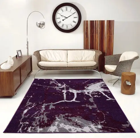 Anise Dark Violet Grey Area Rug – 2'7" x 4'11"