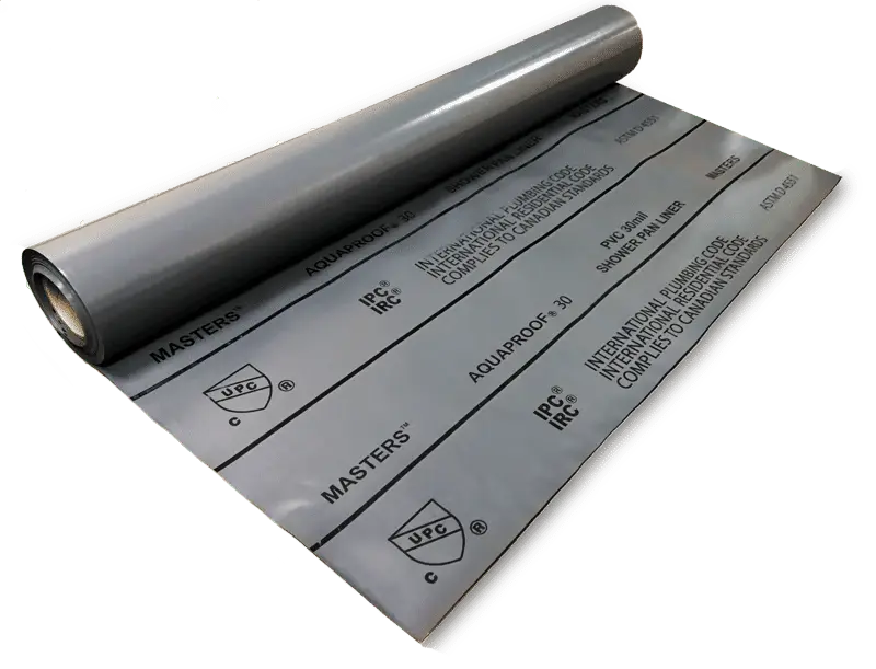 Oatey - Shower Pan Liner Membrane Masters Aquaproof PVC 4' x 50' - 30 mil (200 sqft)