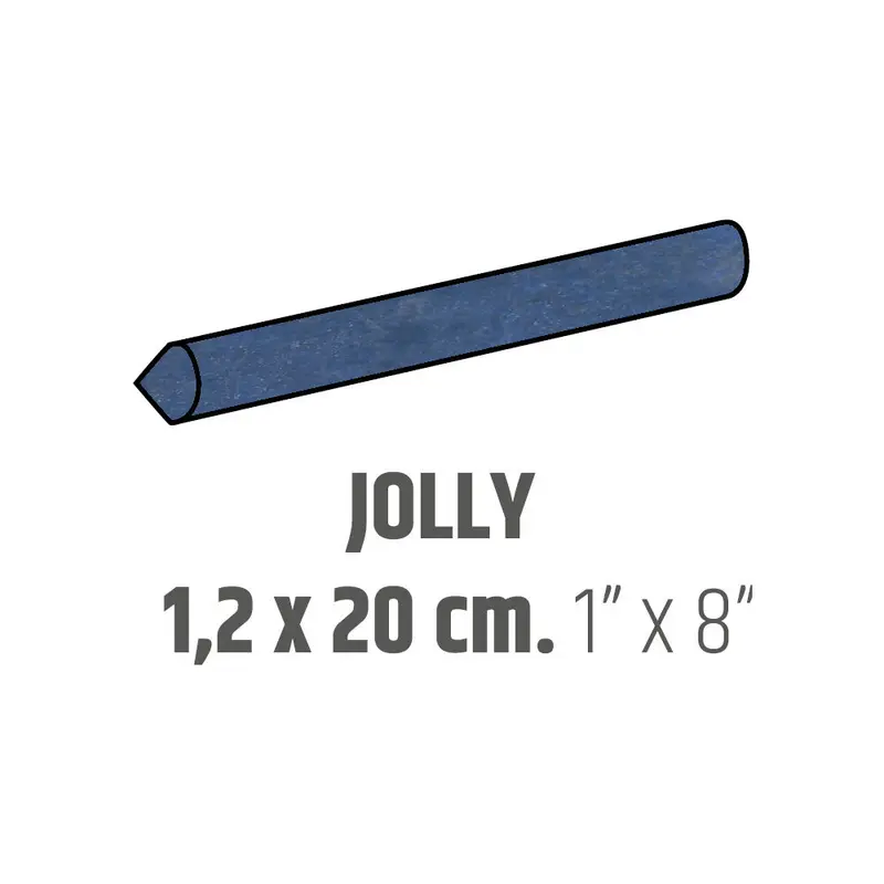 Centura Ceramic Wall Molding Jolly Artisan Colonial Blue Glossy 1" x 8"