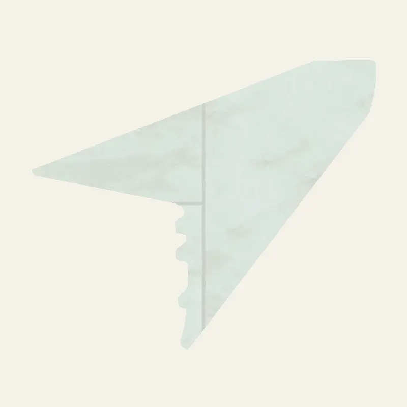 Armstrong Vinyl Alterna #D7386 Ivory Poem Overlap Stairnose 94"