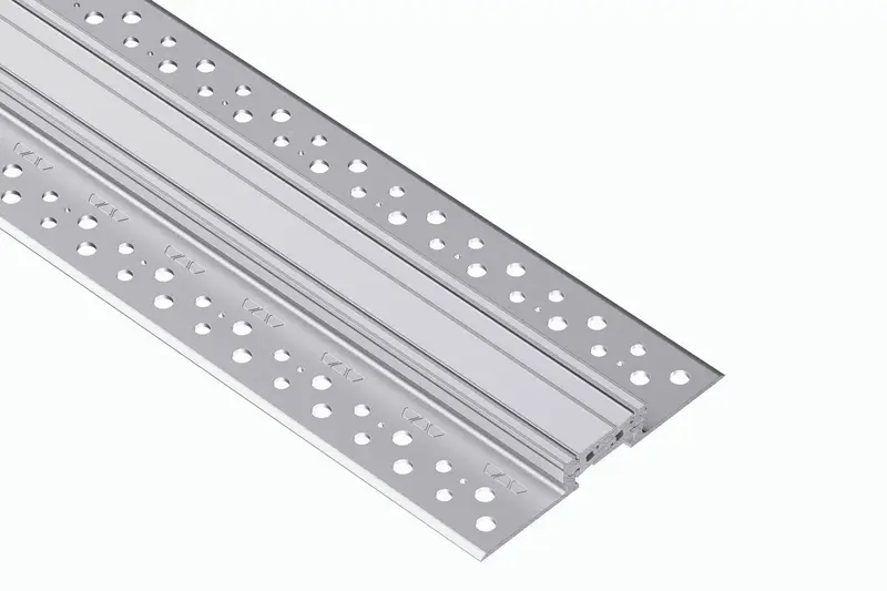 Schluter - DILEX-STF Heavy-Duty Expansion Joint Profile with Interlocking Center Section Non-Anodized Aluminum - 7/8" (22 mm) x 1-9/16" (40 mm) x 10'