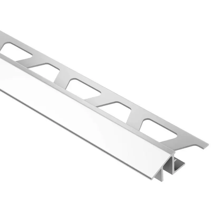 Schluter - RENO-TK Reducer Profile - Aluminum Anodized Bright Chrome 1/2" (12.5 mm) x 8' 2-1/2"
