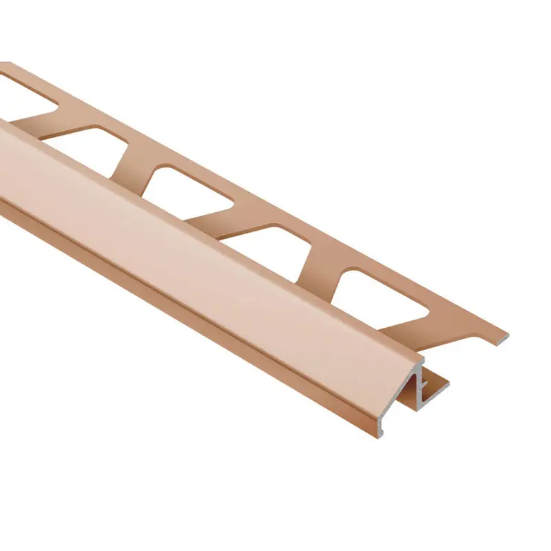 Schluter - RENO-U Reducer Profile - Aluminum Anodized Matte Copper 3/8" (10 mm) x 8' 2-1/2"