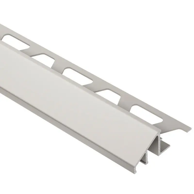 Schluter - RENO-U Reducer Profile - Aluminum Anodized Satin Nickel 1/2" (12.5 mm) x 8' 2-1/2"