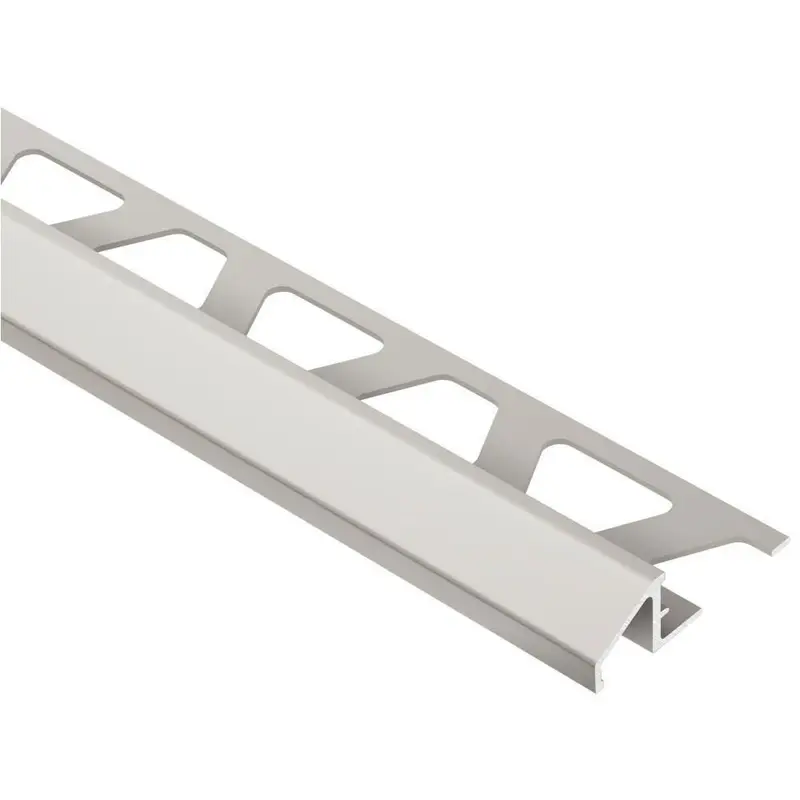 Schluter - RENO-U Reducer Profile - Aluminum Anodized Satin Nickel 5/16" (8 mm) x 8' 2-1/2"