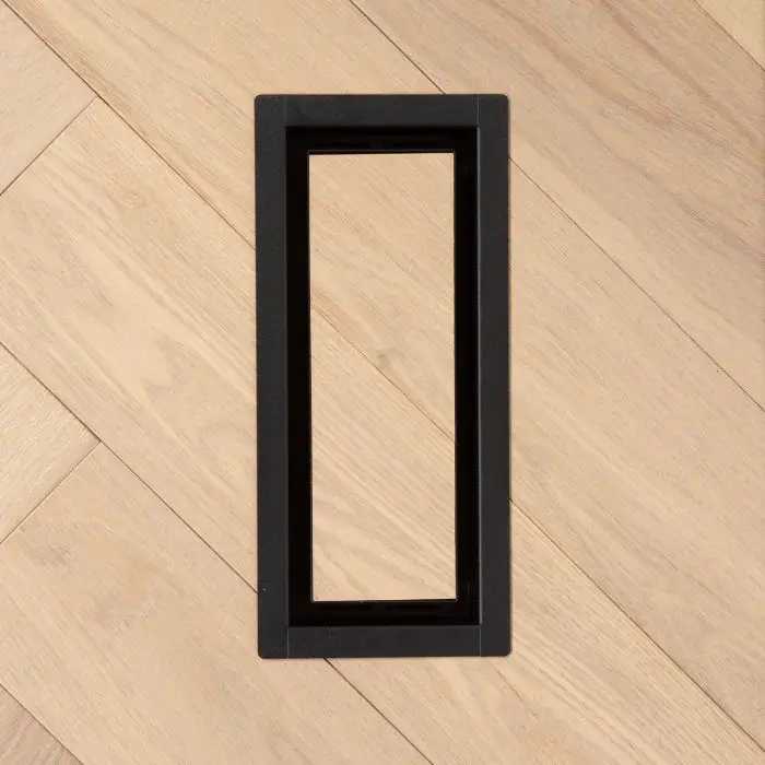 Fittes - Framed Floor Vent OG Matte Black 2" x 10"