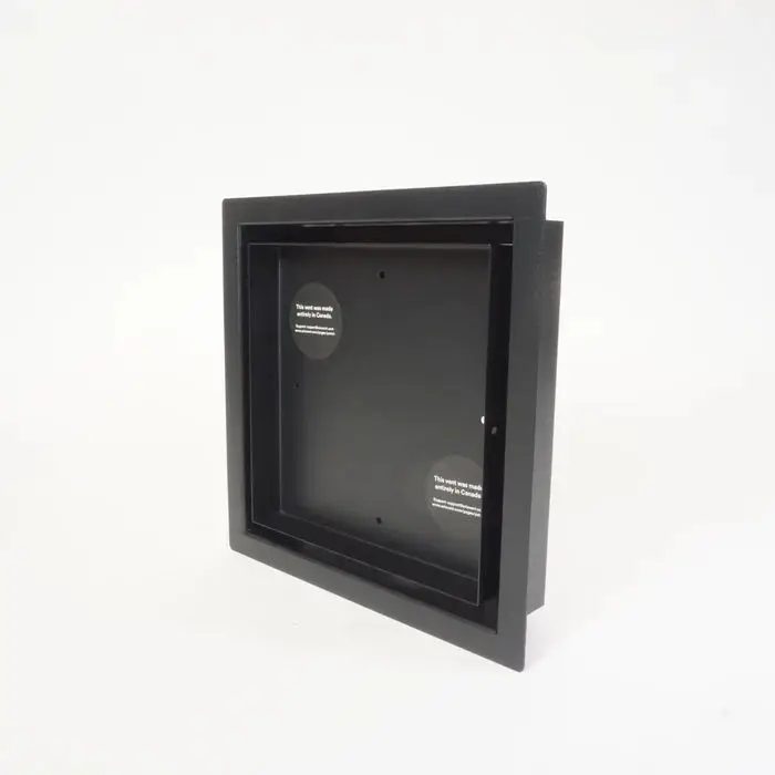 Fittes - Framed Floor Vent OG Matte Black 8" x 8"