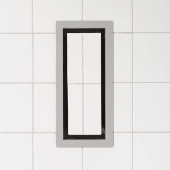 Fittes - Framed Floor Vent OG Matte Grey 4" x 10"
