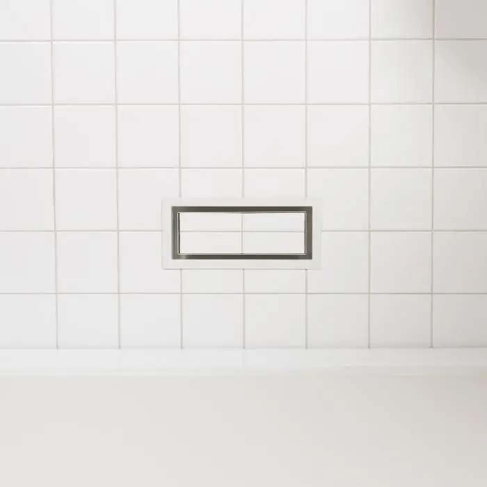 Fittes - Framed Floor Vent OG Appliance White 4" x 10"