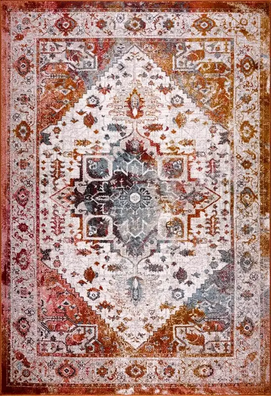 Gracie Traditional Small Runner Beige Area Rugs – 3'11" x 5'7"