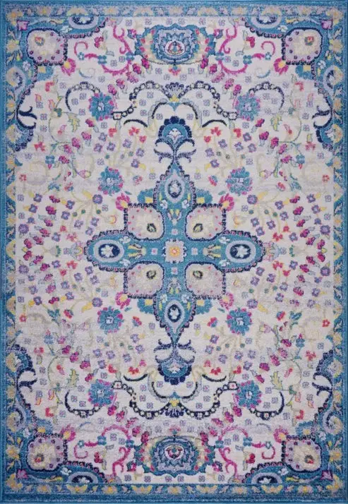 Darcy Persian Traditional Design Indoor Blue Area Rugs – 1'10" x 2'11"