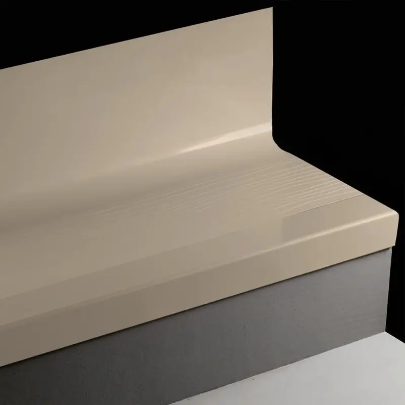 Angle Fit Rubber Stair Tread with Integrated Riser - BMNTR 11 SQ Bamboo #11 Canvas No Insert 42"