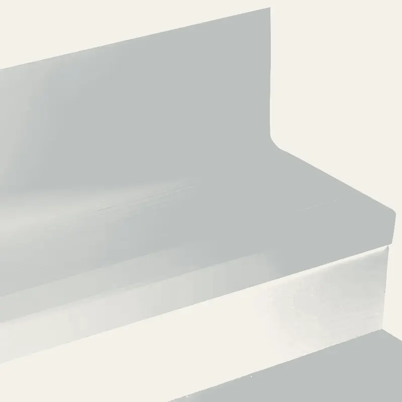 Angle Fit Rubber Stair Tread with Integrated Riser - BMNTR 21 SQ Bamboo #21 Platinum No Insert 48"