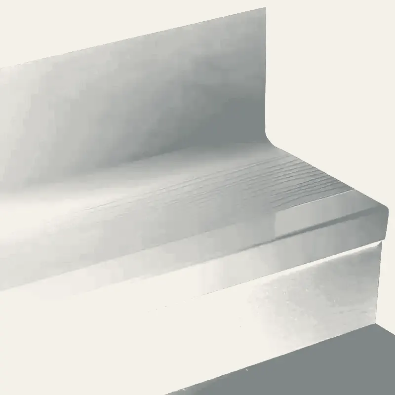 Angle Fit Rubber Stair Tread with Integrated Riser - BMNTR 28 SQ Bamboo #28 Medium Grey No Insert 36"