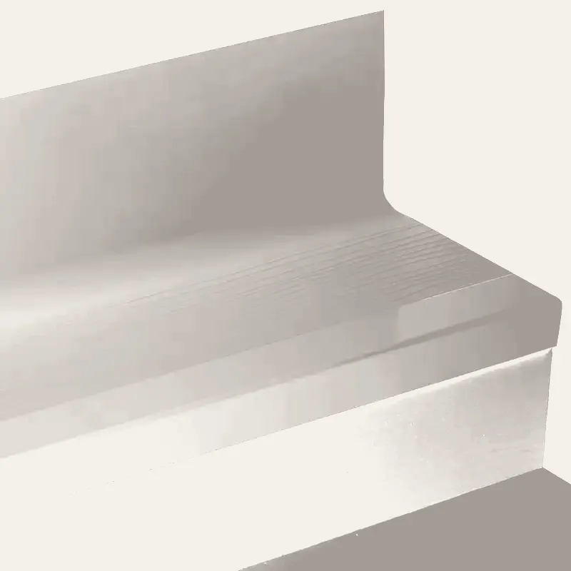 Angle Fit Rubber Stair Tread with Integrated Riser - BMNTR 55 SQ Bamboo #55 Silver Grey No Insert 36"