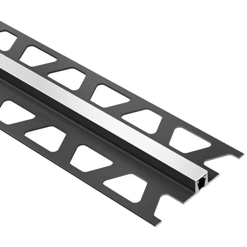 Schluter DILEX-BWB Surface Joint Profile with 3/8" Wide Movement Zone PVC Plastic Bright White 1/4" (6 mm) x 8' 2-1/2"
