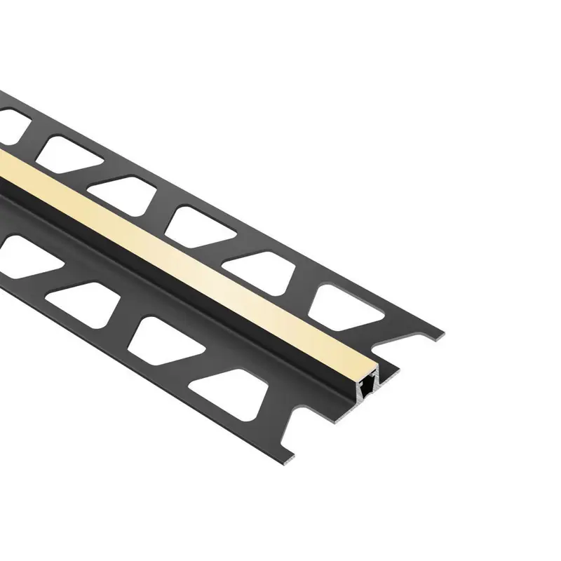 Schluter DILEX-BWB Surface Joint Profile with 3/8" Wide Movement Zone PVC Plastic Sand Pebble 5/16" (8 mm) x 8' 2-1/2"