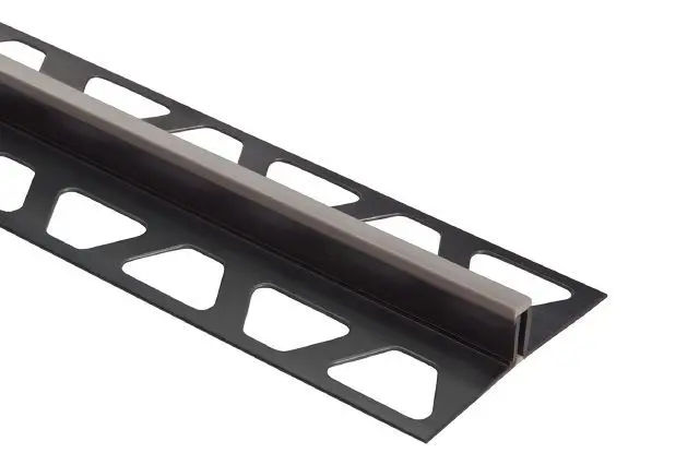 Schluter DILEX-BWS Surface Joint Profile with 3/16" Movement Zone PVC Plastic Grout Grey 1/4" (6 mm) x 8' 2-1/2"