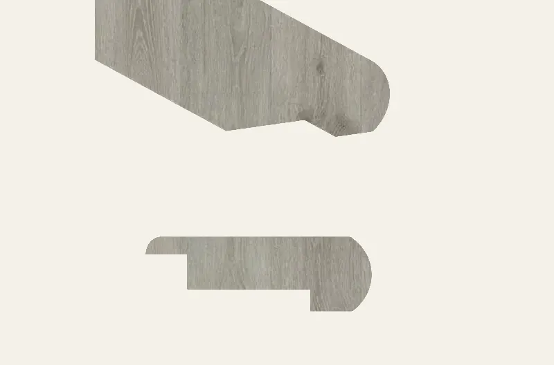 Biyork Vinyl HydroGen 6 Planks Dusty Stair Nose 94-1/2"