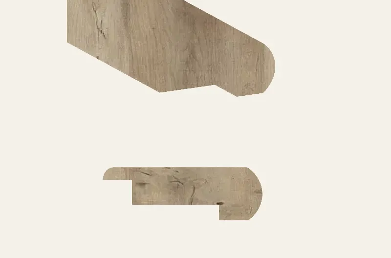 Biyork Vinyl HydroGen 6 Planks Raw Stair Nose 94-1/2"