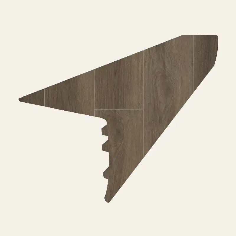 Biyork Laminate Flooring Riptide Black Pearl Overlap Stair Nose 94-1/2"