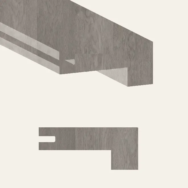 Biyork Hardwood Nouveau 6 Frankfurt Stair Nose 48"