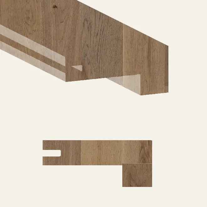 Biyork Hardwood Nouveau 6 Summer Peach Stair Nose 48"
