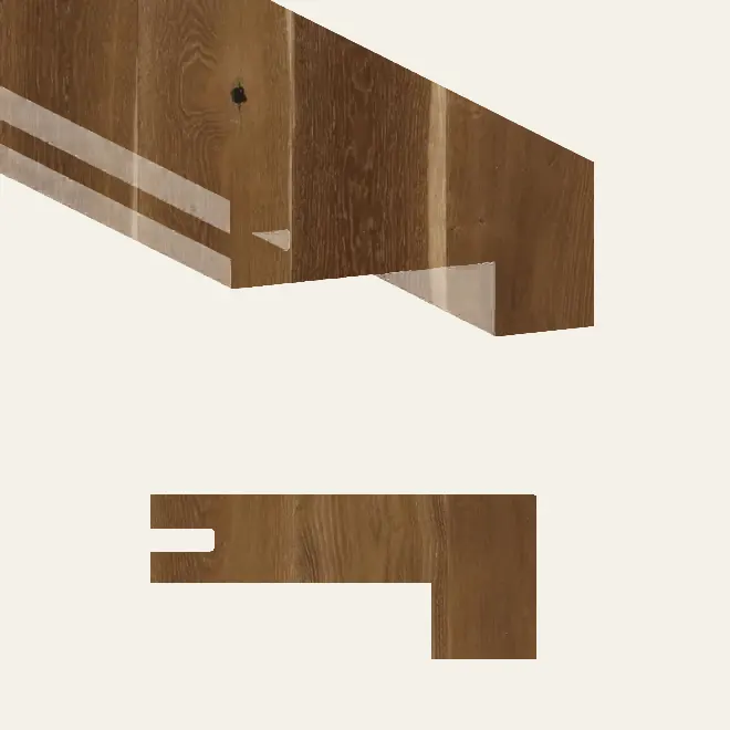Biyork Hardwood Nouveau 7 BESPOKE Hidden Cabin Stair Nose 48"