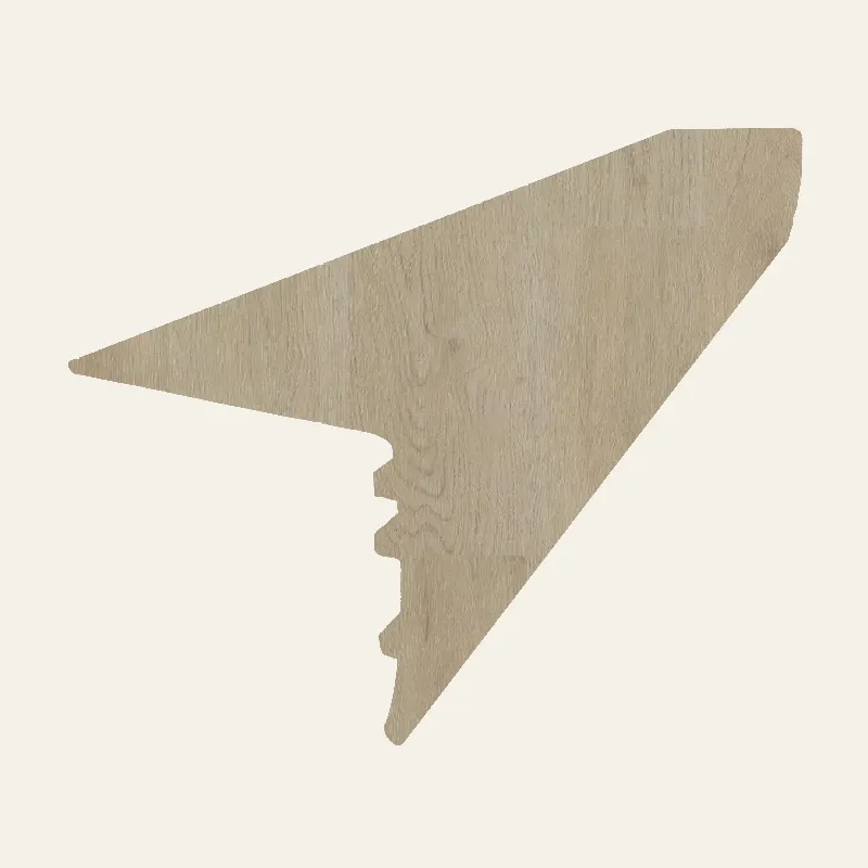 Biyork Vinyl Flooring Traktion Brimstone Overlap Stair Nose 94-1/2"