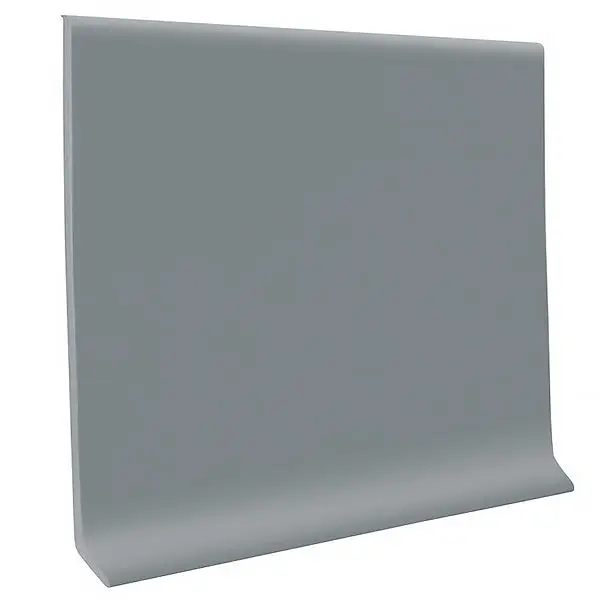 ROPPE Coved Vinyl Wall Base Coil Roppe Pinnacle Rubber 4" #150 Dark Grey 120' Roll