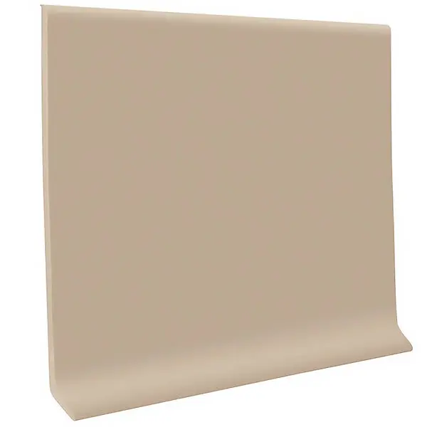 ROPPE Coved Vinyl Wall Base Coil Roppe Pinnacle Rubber 4" #191 Camel 120' Roll