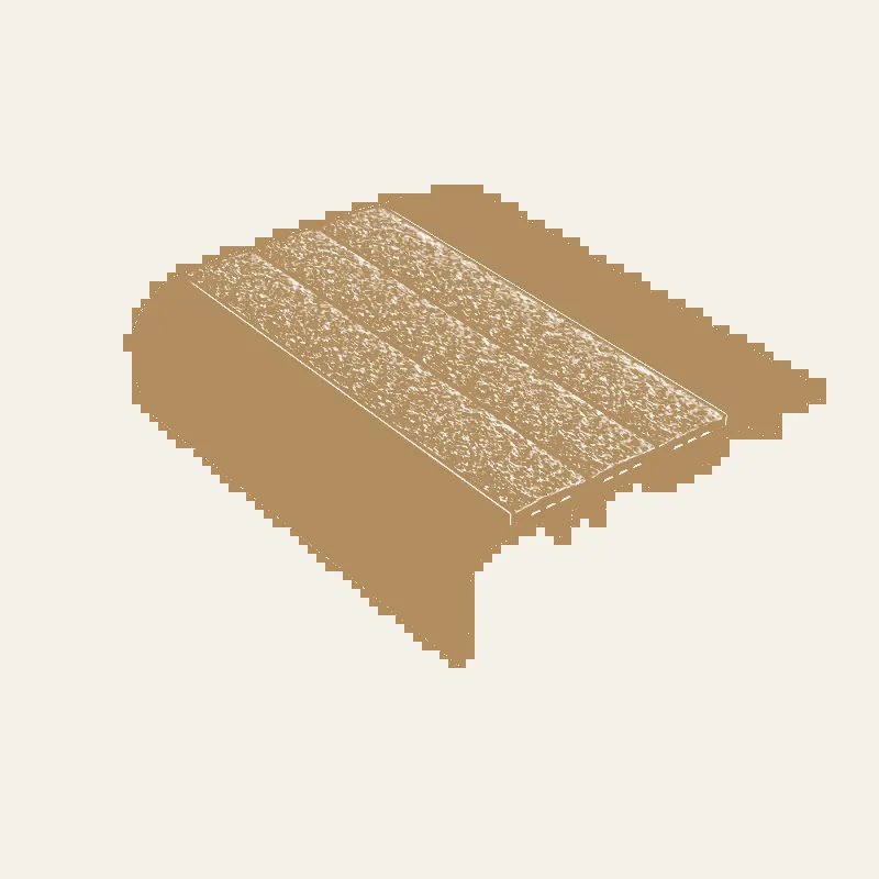 Kinesik - Ecoglo C5-N20 Carpet Stair Nosing with Yellow Anti-Slip Strips 2.6" (Sold in Linear Feet)