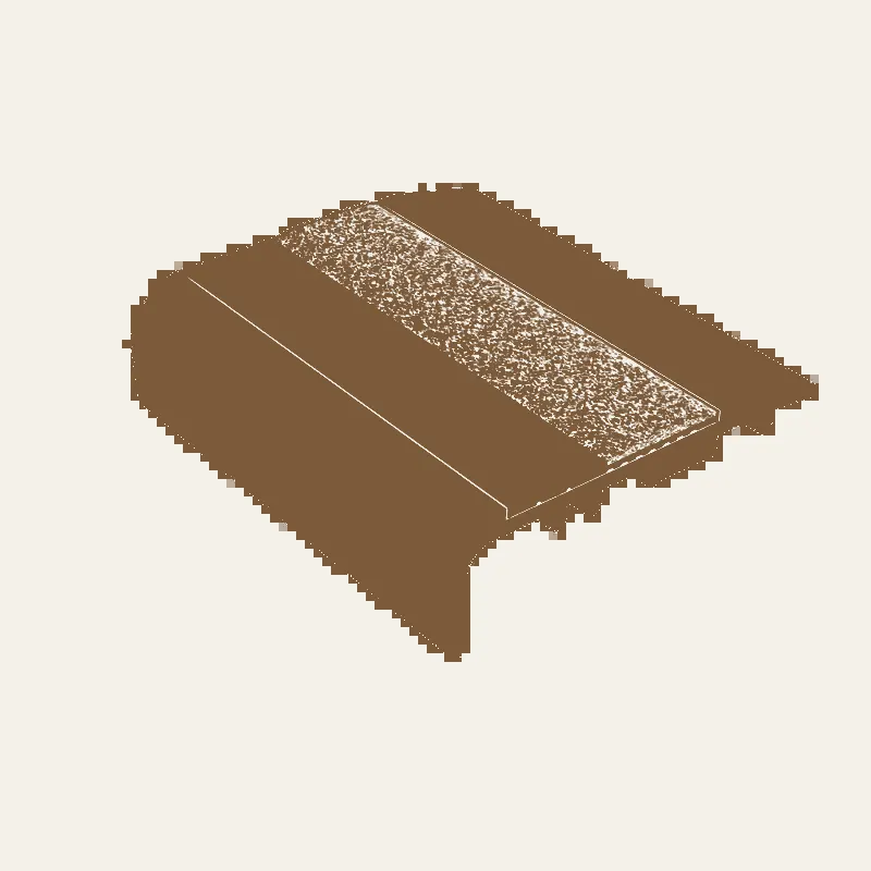 Kinesik - Ecoglo C5-E20 Photoluminescent Carpet Stair Nosing with Grey Anti-Slip Strip 2.6" (Sold in Linear Feet)