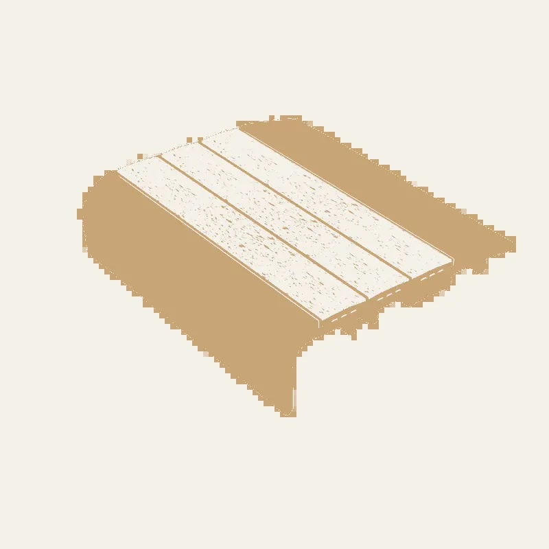 Kinesik - Ecoglo C5-N20 Carpet Stair Nosing with Black Anti-Slip Strips 2.6" (Sold in Linear Feet)