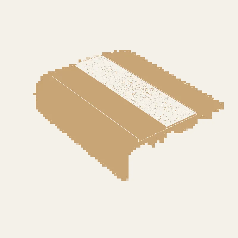 Kinesik - Ecoglo C5-E20 Photoluminescent Carpet Stair Nosing with Black Anti-Slip Strip 2.6" (Sold in Linear Feet)