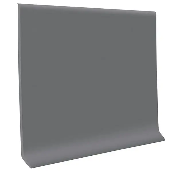 ROPPE Coved Vinyl Wall Base Coil Roppe 6" #123 Charcoal 120' Roll