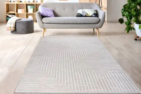 Ladole Rugs Geometric Pattern Home Decor Indoor Area Rug – Amazing Premium Carpet for Living Room, Bedroom, Dining Room, Kitchen, and Office – Grey – 3'11" x 5'7"