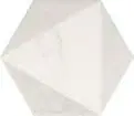 Centura Wall Tiles Carrara Hexagon Peak Matte 7" x 8"