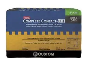 Custom Building Products - Large Format Tile Mortar Premium Rapid Setting Complete Contact-LFT Grey 50 lb